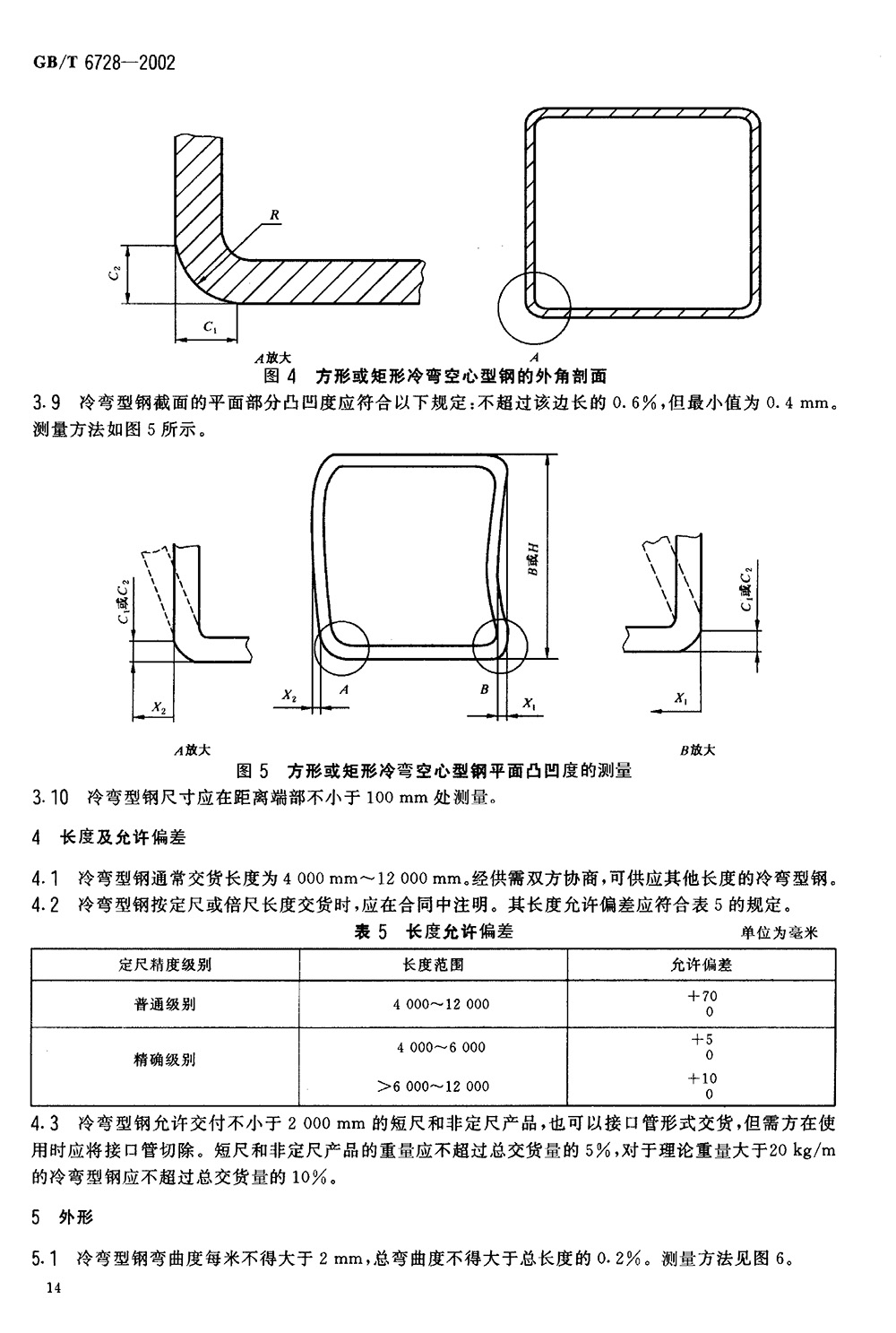 结构用冷弯空心型钢 国标 GBT 6728-2002 代替GBT 6728-19860016